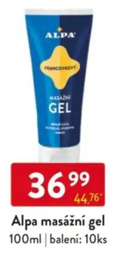 Qanto Alpa masážní gel nabídka