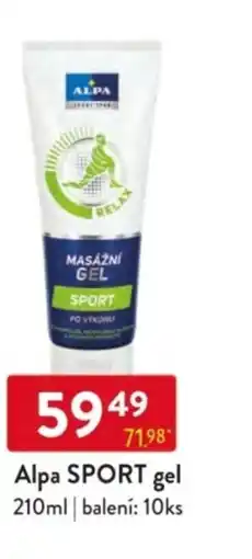 Qanto Alpa Sport gel nabídka