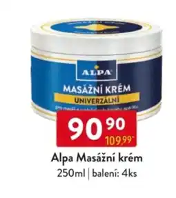 Qanto Alpa Masážní krém nabídka