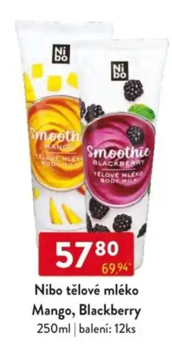 Qanto Nibo tělové mléko Mango, Blackberry nabídka