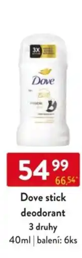Qanto Dove stick deodorant nabídka
