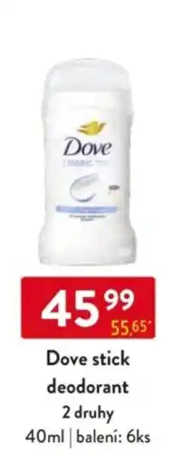 Qanto Dove stick deodorant nabídka