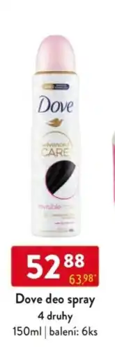 Qanto Dove deo spray nabídka