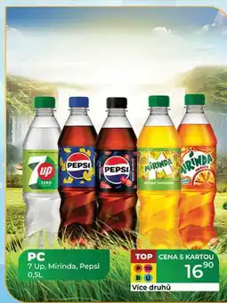 Tamda Foods PC 7 Up, Mirinda, Pepsi 0,5L nabídka