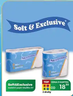 Tamda Foods Soft&Exclusive toaletní papír 4ks/8ks 3V nabídka