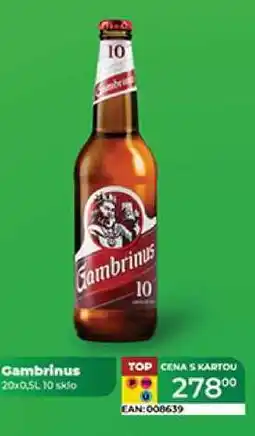 Tamda Foods Gambrinus 20x0,5L 10 sklo nabídka
