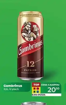 Tamda Foods Gambrinus 0,5L 12 plech nabídka