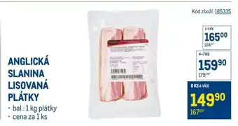 ANGLICKÁ SLANINA LISOVANÁ PLÁTKY