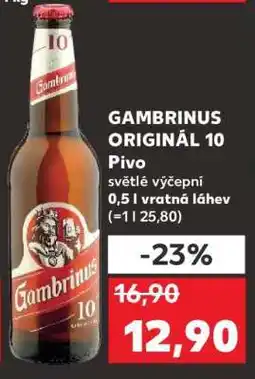 Kaufland Gambrinus Originál 10 nabídka