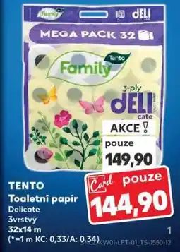 Kaufland Tento toaletní papír nabídka
