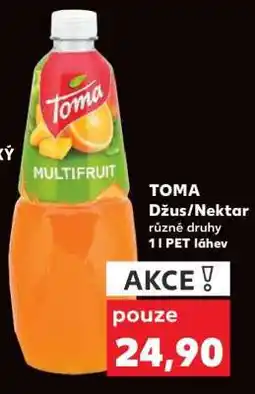 Kaufland Toma Džus nektar nabídka