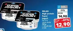 Kaufland MILKO High protein Super jogurt nabídka