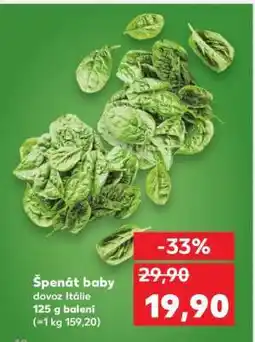 Kaufland Špenát baby nabídka