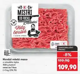 Kaufland Hovězí mleté maso z mladého býka nabídka