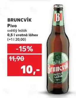 Kaufland BRUNCVÍK Pivo nabídka