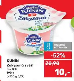 Kaufland KUNÍN Zakysaná svěží nabídka
