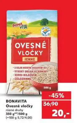 Kaufland BonaVita Ovesné vločky nabídka