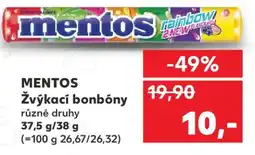 Kaufland Mentos žvýkací bonbony nabídka