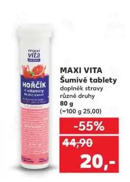 Kaufland Maxi Vita šumivé tablety nabídka