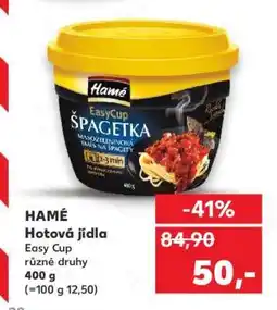 Kaufland HAMÉ Hotová jídla Easy Cup nabídka