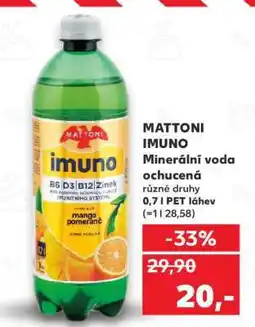 Kaufland Mattoni Imuno nabídka