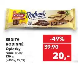 Kaufland Sedita Rodinné oplatky nabídka