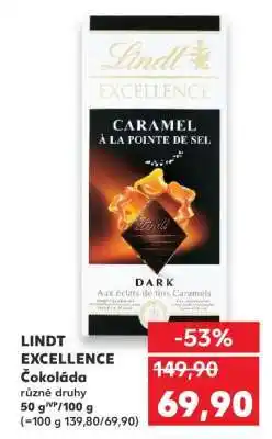 Kaufland Lindt Excellence Čokoláda nabídka
