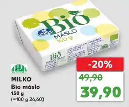 Kaufland Milko BIO máslo nabídka
