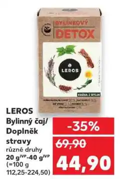 Kaufland LEROS Bylinný čaj/Doplněk stravy nabídka