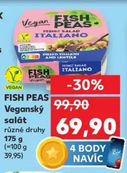 Kaufland FISH PEAS VEGANSKÝ SALÁT nabídka