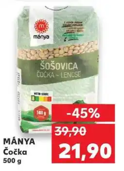 Kaufland MÁNYA Čočka 500 g nabídka