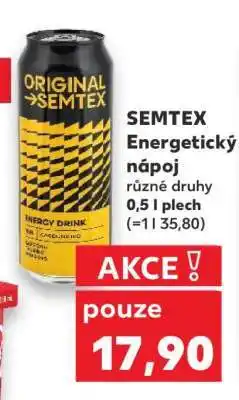 Kaufland Semtex energetický nápoj nabídka