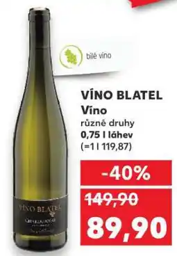 Kaufland VÍNO BLATEL nabídka