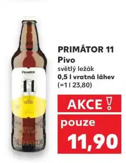 Kaufland PRIMÁTOR 11 Pivo nabídka