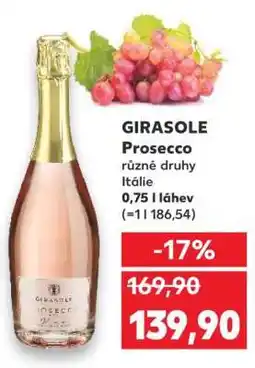 Kaufland GIRASOLE Prosecco nabídka