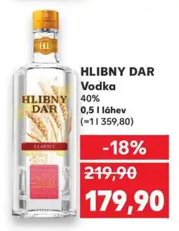 Kaufland HLIBNY DAR Vodka nabídka