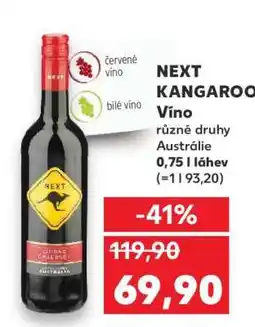 Kaufland NEXT KANGAROO Víno nabídka
