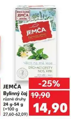 Kaufland Jemča bylinný čaj nabídka