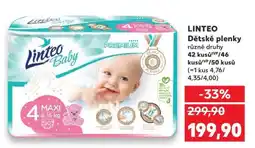 Kaufland LINTEO Dětské plenky nabídka
