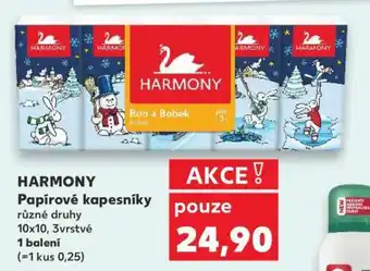 Kaufland Harmony papírové kapesníky nabídka