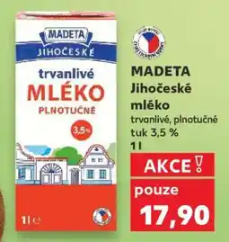 Kaufland MADETA Jihočeské mléko nabídka