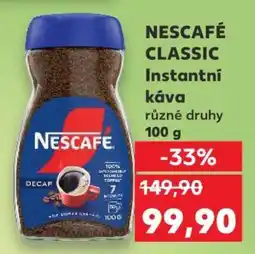 Kaufland NESCAFÉ CLASSIC Instantní káva nabídka