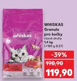 Kaufland Whiskas Granule pro kočky nabídka
