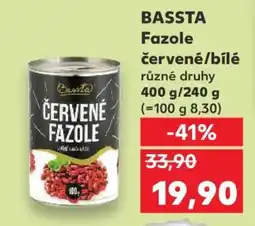 Kaufland BASSTA Fazole červené/bílé nabídka