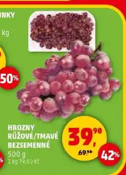 Penny Market Hrozny růžové tmavé bezsemenné nabídka