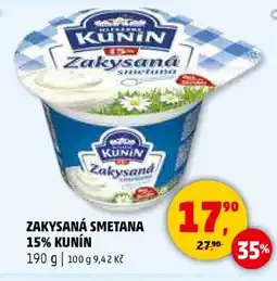 Penny Market ZAKYSANÁ SMETANA 15% KUNÍN nabídka