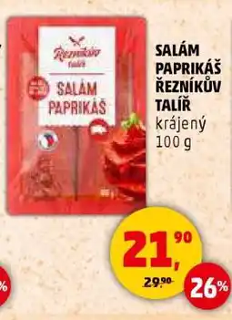 Penny Market SALÁM PAPRIKÁŠ ŘEZNÍKŮV TALÍŘ nabídka