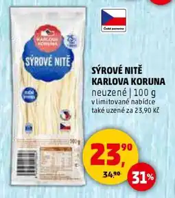 Penny Market Sýrové nitě Karlova Koruna nabídka