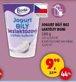Penny Market JOGURT BÍLÝ BEZ LAKTÓZY BONI nabídka