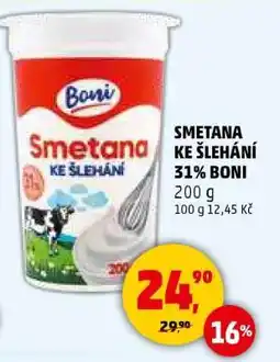 Penny Market SMETANA KE ŠLEHÁNÍ 31% BONI nabídka